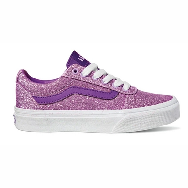 Baskets Vans Youth Ward Glitter Sidewall Purple Fashionchaussures